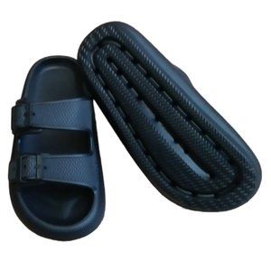 Weweya Sandals for Women and Men - Pillow Slippers Black Color. 8-9 Wome…